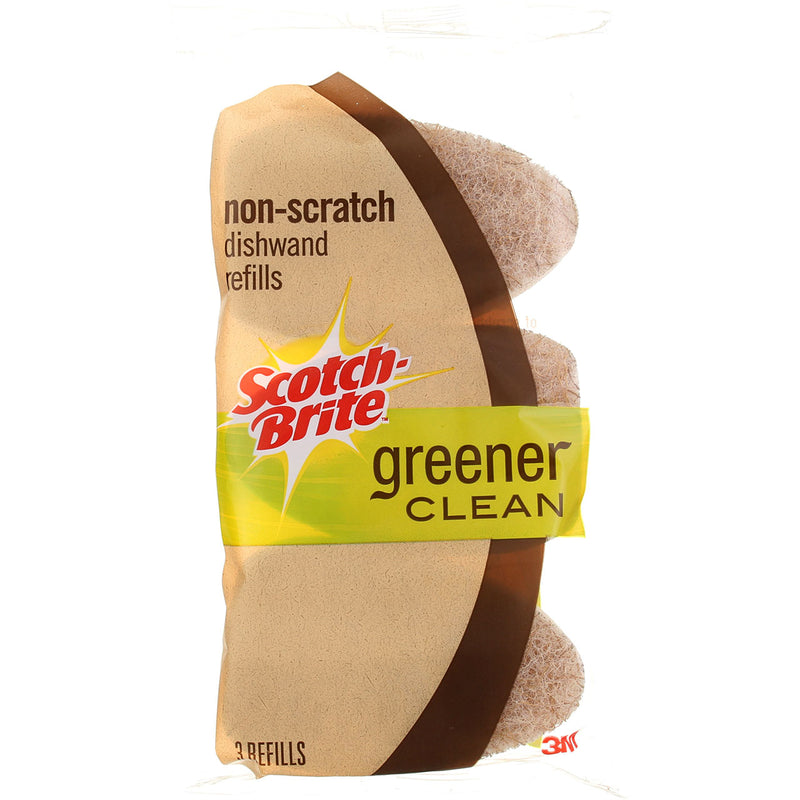 Scotch-Brite Greener Clean Non-Scratch Dishwand Refill, 3 Ct