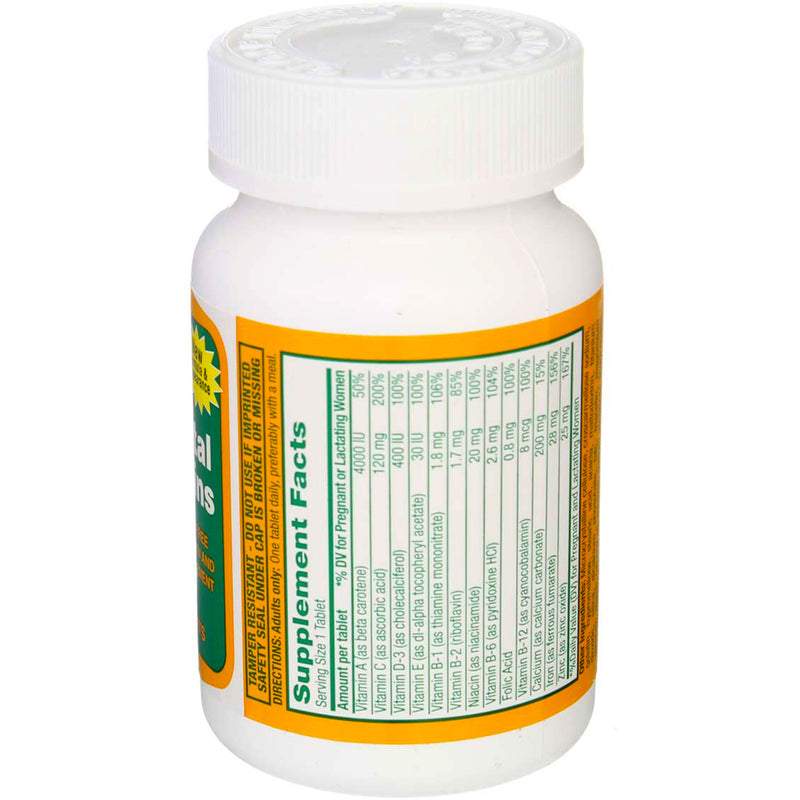 Rugby Prenatal Vitamins Tablets, 100 Ct