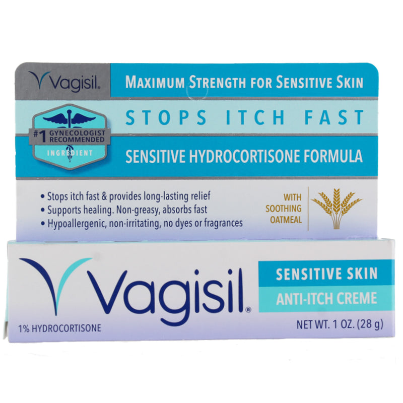 Vagisil Sensitive Skin 1 % Hydrocortisone Anti-Itch Creme, 1 oz