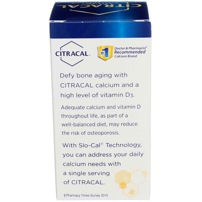 Citracal Slow Release Calcium Supplement Coated Caplets, 80 Ct
