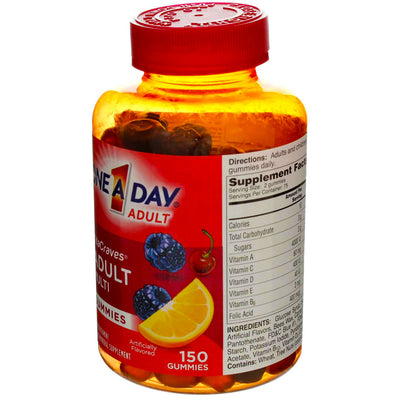 One A Day VitaCraves Adult Complete Multivitamin Gummies, 150 Ct