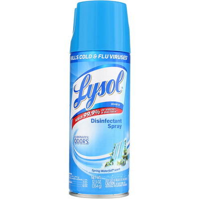Lysol Disinfectant Spray Aerosol, Spring Waterfall, 12.5 oz