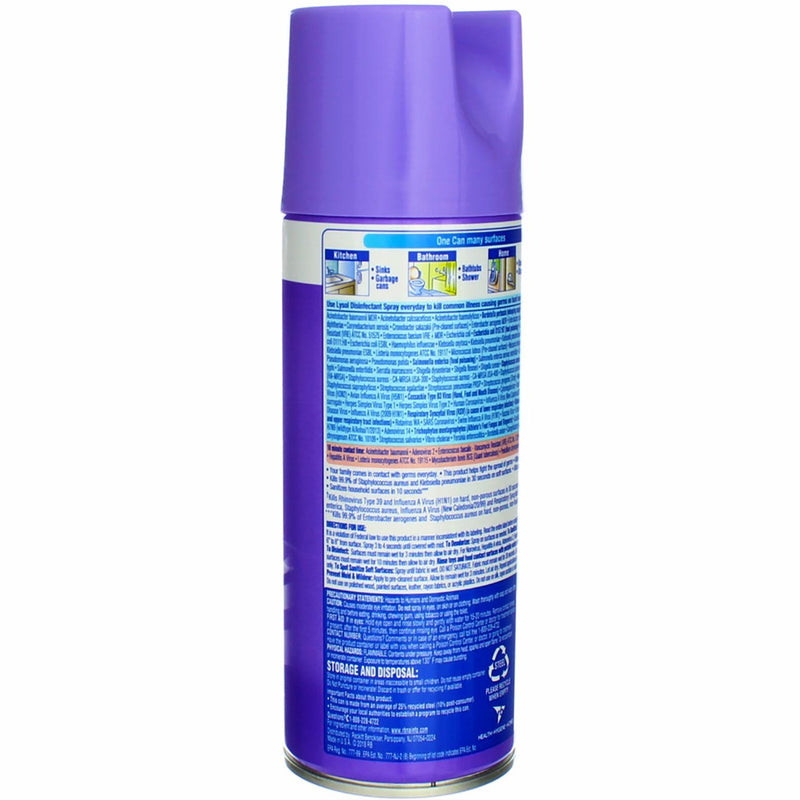 Lysol Disinfectant Spray Aerosol, Early Morning Breeze, 12.5 oz