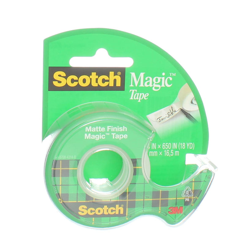 Scotch Magic Tape, Transparent, 0.75in X 650in