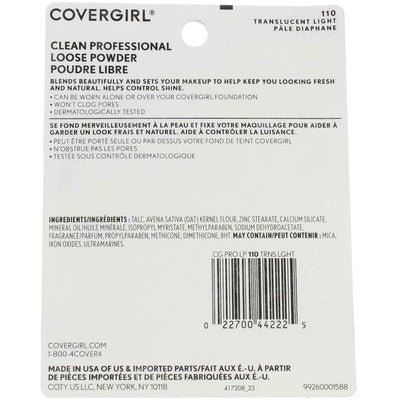 CoverGirl Professional Loose Powder, Translucent Light 110, 0.71 oz