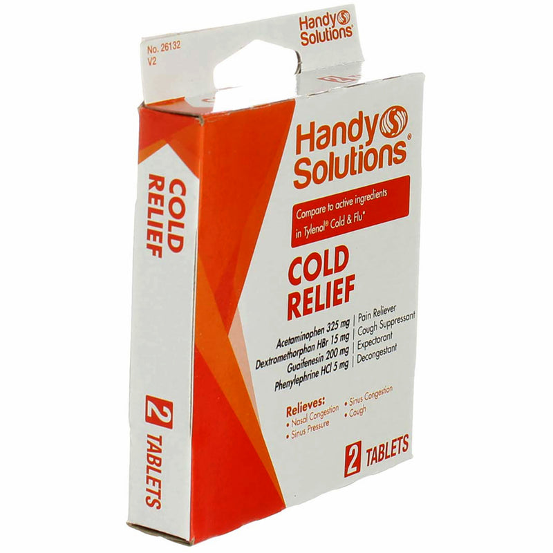 Handy Solutions Cold Relief Tablets, 2 Ct
