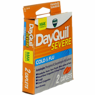 Vicks DayQuil Severe Cold & Flu Relief Caplets, 2 Ct