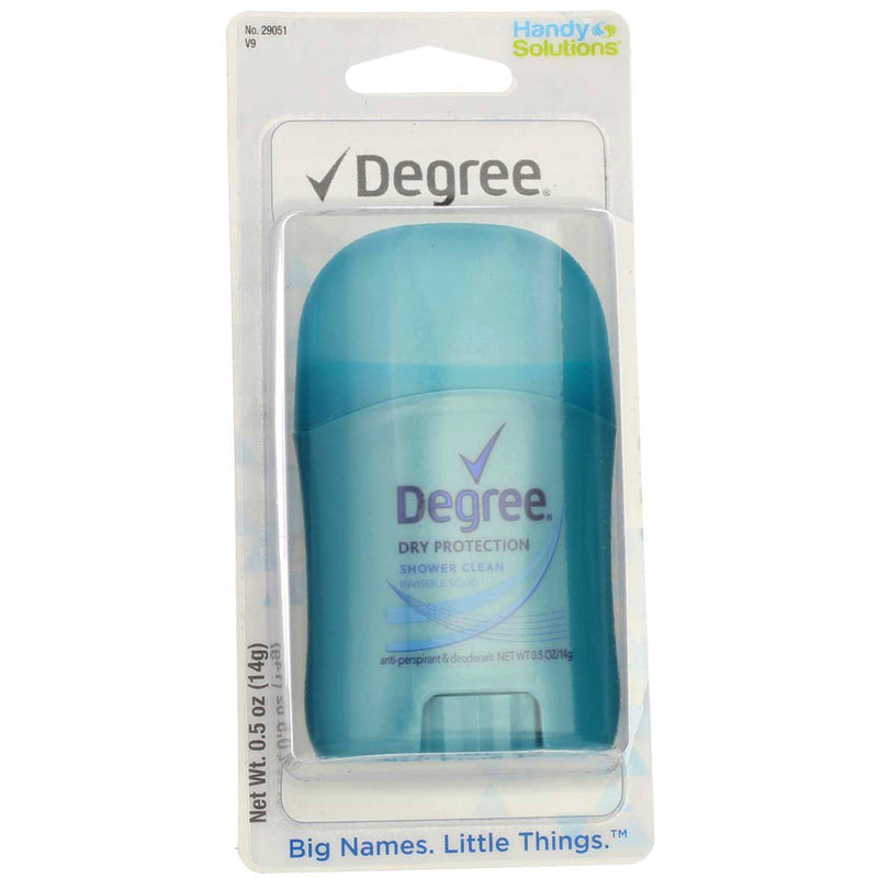 Degree Dry Protection Handy Solutions Antiperspirant Deodorant Solid, Shower Clean, 0.5 oz