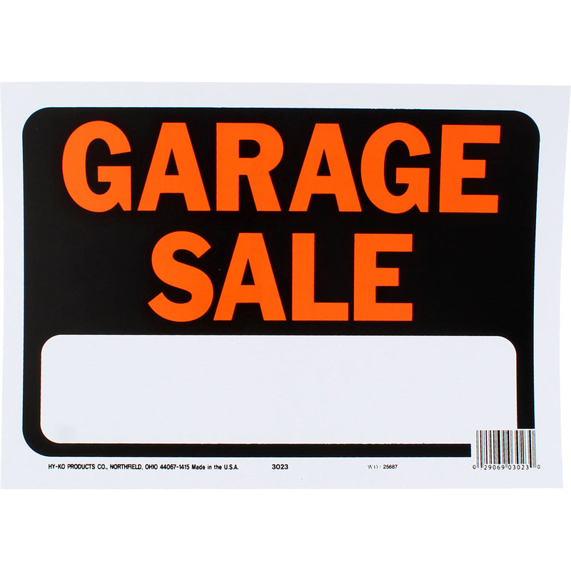 HY-KO Products Sign, Garage Sale 3023
