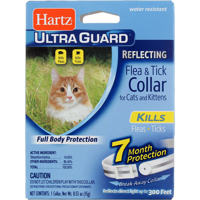 Hartz UltraGuard Flea & Tick Collar for Cats & Kittens, Reflecting