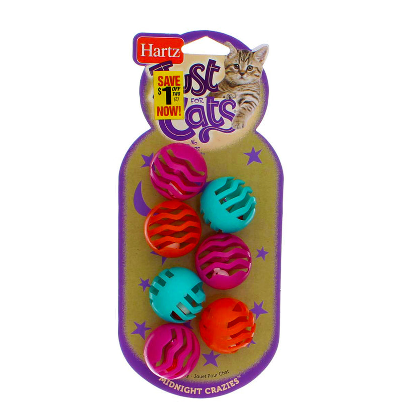 Hartz Just For Cats Midnight Crazies Cat Toy, 7 Ct