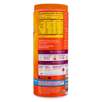 Metamucil 4-in-1 MultiHealth Sugar-Free Fiber Supplement Powder, Orange Smooth, 15 oz