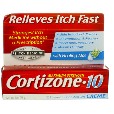 Cortizone 10 Maximum Strength Anti-Itch Cream With Aloe, 1 oz