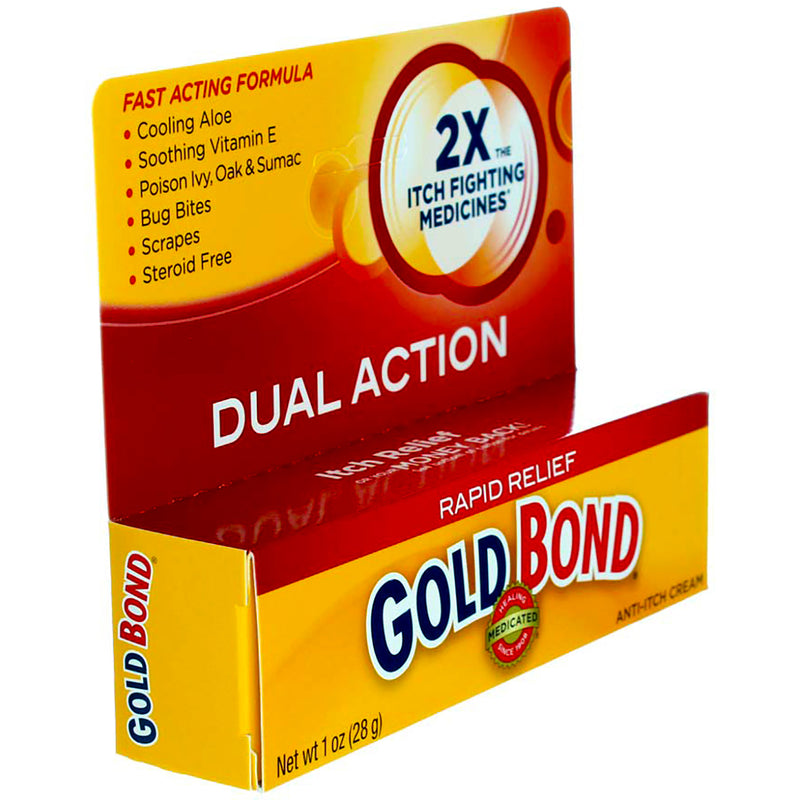 Gold Bond Rapid Relief Dual Action Medicated Anti-Itch Cream, 1 oz