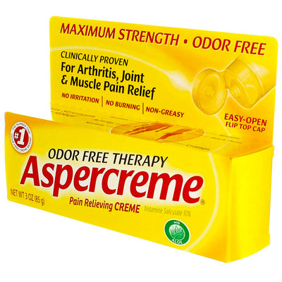 Aspercreme Maximum Strength Pain Relief Cream, Unscented, 3 oz