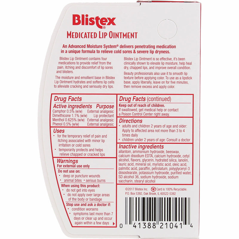 Blistex Lip Medicated Ointment, 0.35 oz