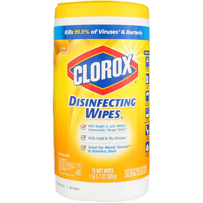 Clorox Disinfecting Wipes, Citrus Blend, 75 Ct