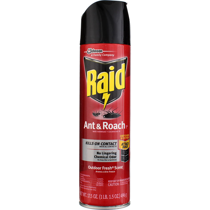 Raid Ant & Roach Killer Aerosol Outdoor Fresh, 17.5 oz