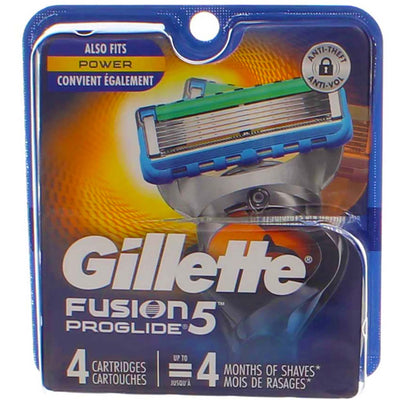 Gillette Fusion5 ProGlide Razor Blade Cartridges, 4 Ct
