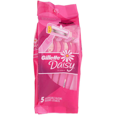 Gillette Daisy Classic Women's Disposable Razors, 5 Ct
