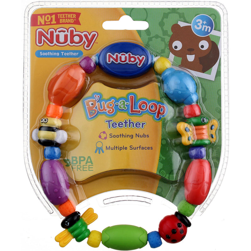 Nuby Bug-A-Loop Teether, 3m+