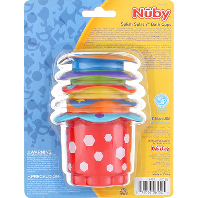 Nuby Splish Splash Stacking Cups, 9m+, 5 Ct