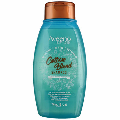 Aveeno Cotton Blend Lightweight Moisture Shampoo, 12 fl oz