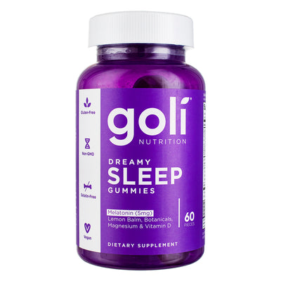 Goli Nutrition Dreamy Sleep Melatonin Gummies Dietary Supplement, 60 Ct (2 pack)