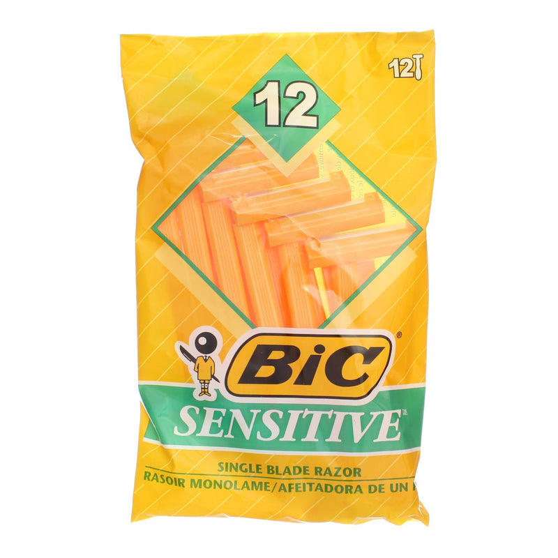 BiC Sensitive Disposable Razors, 1 Blade, 12 Ct