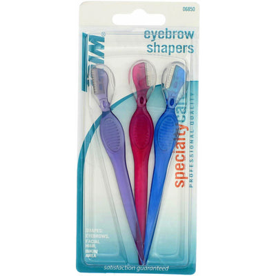 Trim Specialty Care Eyebrow Shapers, 3 Ct