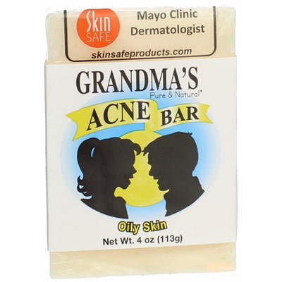 Grandma's Pure & Natural Oily Skin Acne Bar, 4 oz