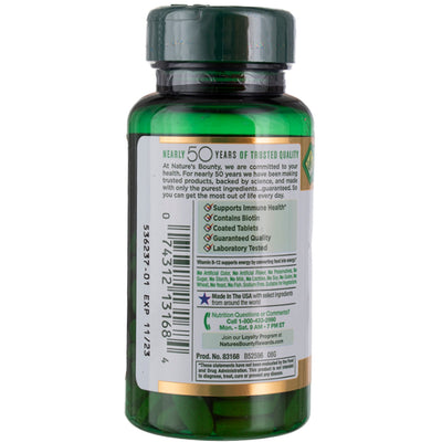 Nature's Bounty L-Lysine Tablets, 1000 Mg, 60 Ct