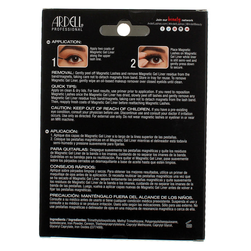 Ardell Professional Magnetic Liner And Lash, Demi Wispies, Waterproof, 0.07 oz, 2 Ct