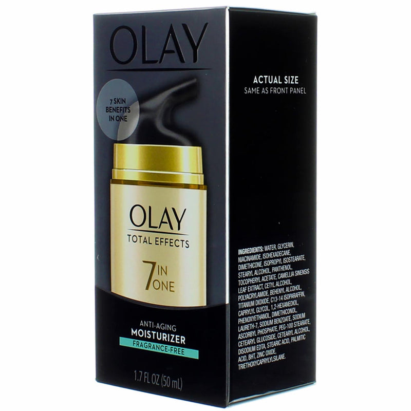 Olay Total Effects Anti-Aging Face Moisturizer, Unscented, 1.7 oz