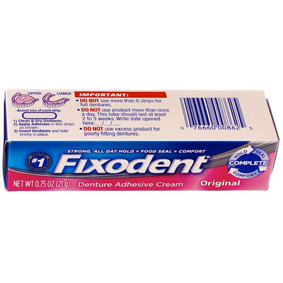 Fixodent Complete Denture Adhesive Cream, Original