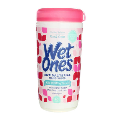 Wet Ones Antibacterial  Hand Wipes, Fresh Scent, 40 Ct