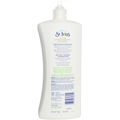 St. Ives Nourish & Soothe, Oatmeal & Shea Butter Body Lotion 21 Fl Oz