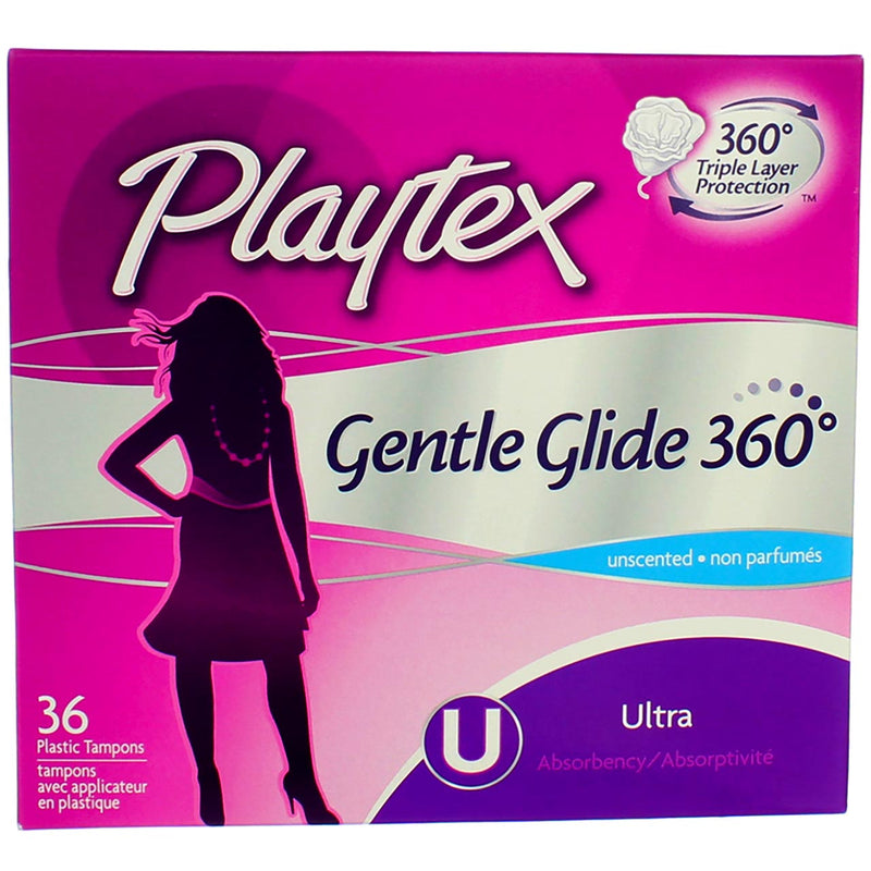 Playtex Gentle Glide Tampons, Ultra, Unscented, 36 Ct