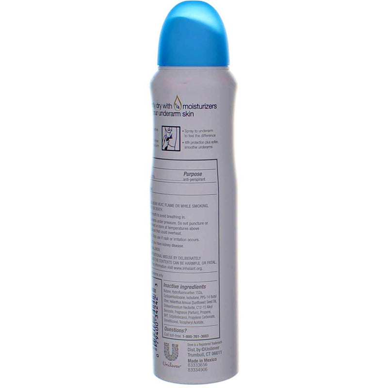 Dove Dry Spray Anti-Perspirant Deodorant, Nourished Beauty, 3.8 oz