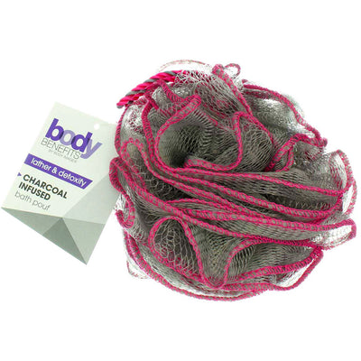 Body Benefits By Body Image Charcoal Infused Bath Pouf