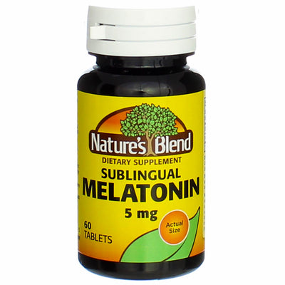 Nature's Blend Melatonin Sublingual Tablets, 5 mg, 60 Ct