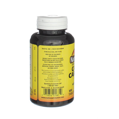 Nature's Blend Calcium Carbonate + Vitamin D3 Tablets, 600 mg, 100 Ct