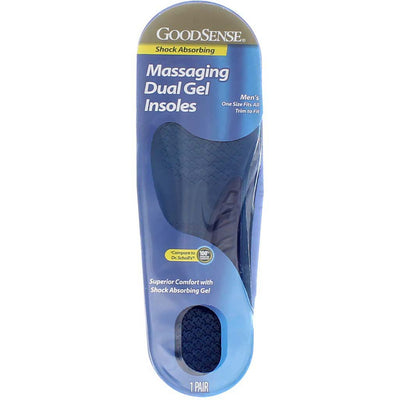 GoodSense Shock Absorbing Men's Massaging Dual Gel Insoles