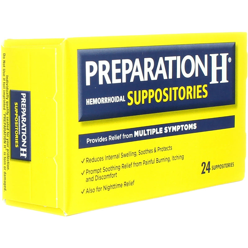 Preparation H Hemorrhoidal Suppositories, 24 Ct