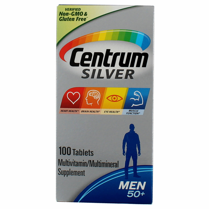 Centrum Silver Multivitamins for Men Over 50, Multimineral Supplement, 100 Ct
