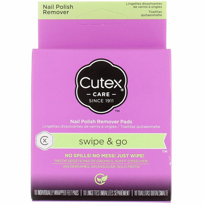 Cutex Swipe & Go Nail Polish Remover, 10 Ct Original