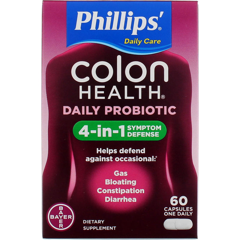 Phillips Colon Health Probiotic Supplement Capsules, 60 Ct