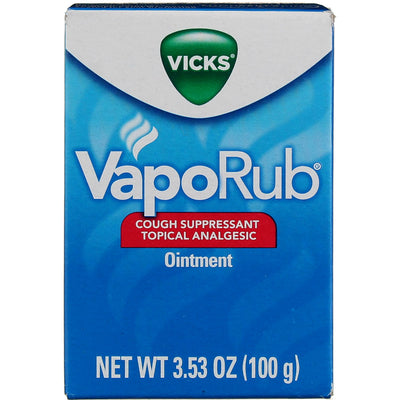 Vicks VapoRub Cough Suppressant Topical Analgesic, 3.53 oz