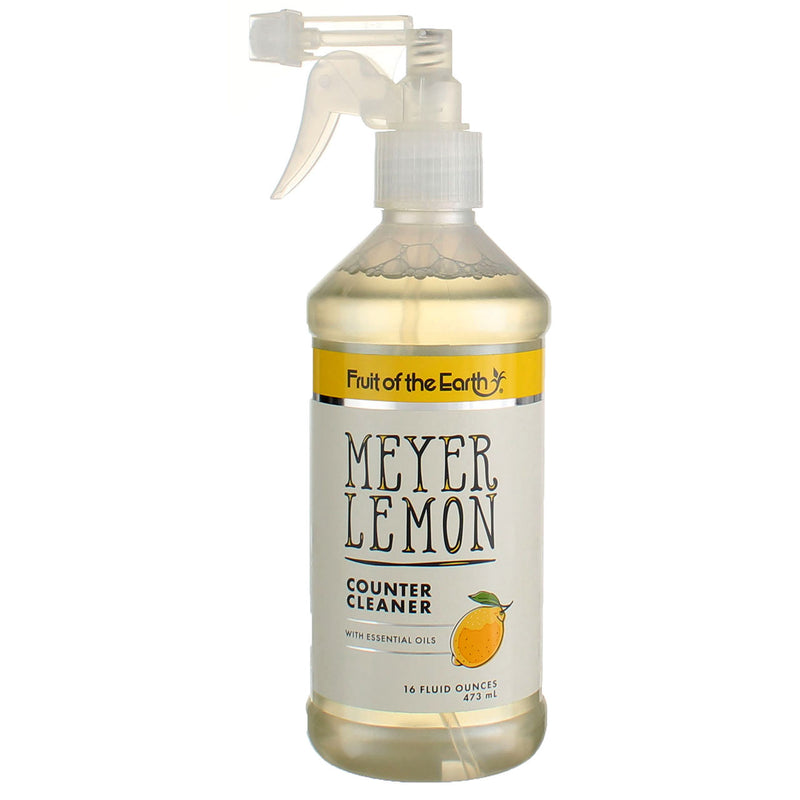 Fruit Of The Earth Meyer Lemon Counter Cleaner, Lemon, 16 fl oz