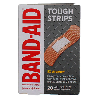 Band-Aid Bandages Tough-Strips, One Size - 20 Ea